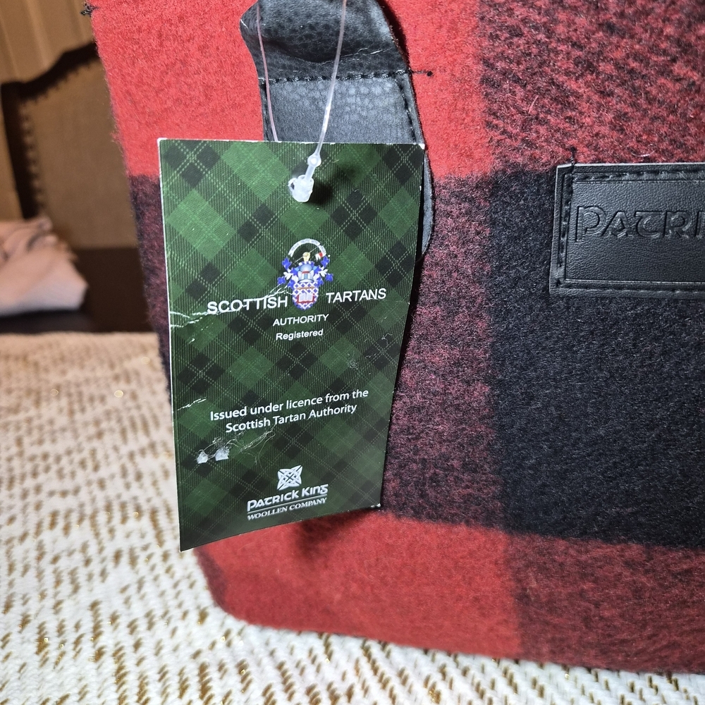 Patrick King Patricia Marino Wool Checkered Purse - Picture 3 of 10